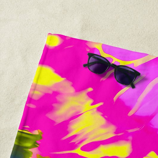 ABSTRACT DESIGN KRAWATTE-DYE STRANDTUCH (Beispiel)