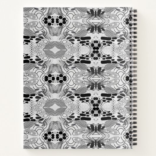 Abstract design themed notebook for writing notizblock (Rückseite)