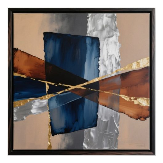 Abstract Design Wall Art Poster (Vorderseite)