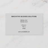 Abstract Digital Wave Particles High Tech Visitenkarte (Rückseite)