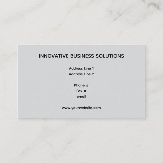 Abstract Digital Wave Particles High Tech Visitenkarte (Rückseite)