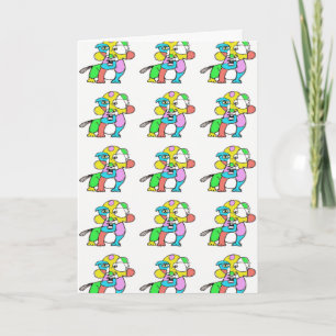 Abstract Dog Birthday Card from Denis Gaston Art Karte
