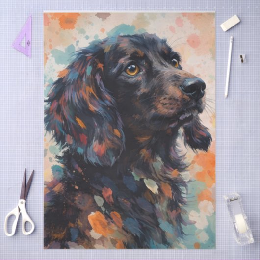 Abstract Doggo Seidenpapier (Basteln)