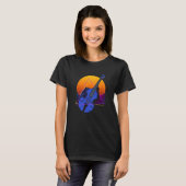Abstract Double Bass Jazz Musician Contrabass Play T-Shirt (Vorne ganz)
