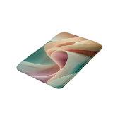 Abstract Drapery with Pastel Gradient Flow Badematte (Schrägansicht)