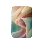 Abstract Drapery with Pastel Gradient Flow Badematte (Vorderseite Vertikal)