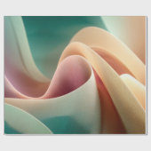 Abstract Drapery with Pastel Gradient Flow Geschenkpapier (Flach)
