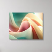 Abstract Drapery with Pastel Gradient Flow Leinwanddruck (Vorderseite)