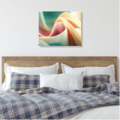 Abstract Drapery with Pastel Gradient Flow Leinwanddruck (Insitu (Schlafzimmer))