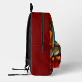 Abstract drawing of girl's bedruckter rucksack (Links)