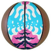 Abstract Dream Wave – Vibrant Surreal Flow Basketball (Vertikal)