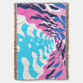 Abstract Dream Wave – Vibrant Surreal Flow Decke (Vorderseite Vertikal)