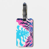 Abstract Dream Wave – Vibrant Surreal Flow Gepäckanhänger (Rückseite vertikal)