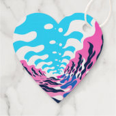 Abstract Dream Wave – Vibrant Surreal Flow Geschenkanhänger (Rückseite)