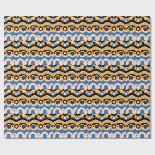 Abstract Dream Wave – Vibrant Surreal Flow Geschenkpapier (Flach)