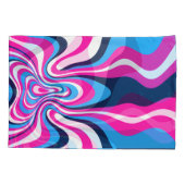 Abstract Dream Wave – Vibrant Surreal Flow Kissenbezug (Rückseite)