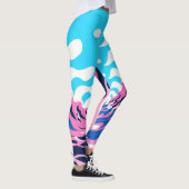 Abstract Dream Wave – Vibrant Surreal Flow Leggings (Rechts)