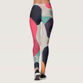 Abstract Dream Wave – Vibrant Surreal Flow Leggings (Rückseite)