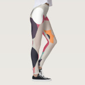 Abstract Dream Wave – Vibrant Surreal Flow Leggings (Rechts)