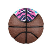 Abstract Dream Wave – Vibrant Surreal Flow Mini Basketball (Rechts)