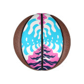 Abstract Dream Wave – Vibrant Surreal Flow Mini Basketball (Vertikal)
