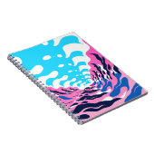 Abstract Dream Wave – Vibrant Surreal Flow Notizblock (Rechte Seite)