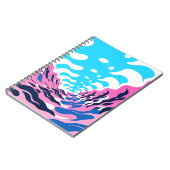 Abstract Dream Wave – Vibrant Surreal Flow Notizblock (Linke Seite)