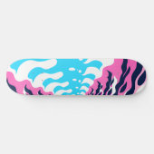 Abstract Dream Wave – Vibrant Surreal Flow Skateboard (Horizontal)