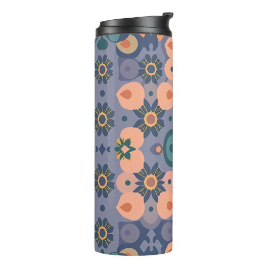 Abstract Dream Wave – Vibrant Surreal Flow Thermosbecher (Nach links gedreht)