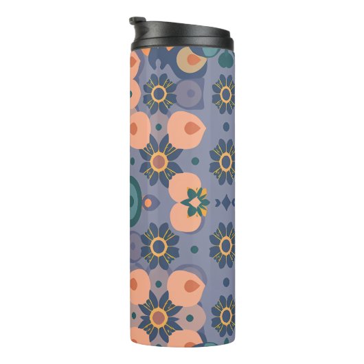 Abstract Dream Wave – Vibrant Surreal Flow Thermosbecher (Nach rechts gedreht)