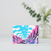 Abstract Dream Wave – Vibrant Surreal Flow Visitenkarte (Stehend Vorderseite)