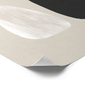 Abstract Duo - Neutrale Töne Poster (Ecke)