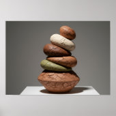 Abstract Earth & Clay Forms Poster (Vorne)