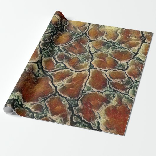 Abstract Earth Tone Pattern Geschenkpapier (Ungerollt)