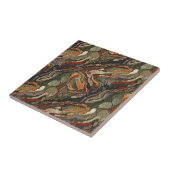 Abstract Earth Tone Swirl Pattern Fliese (Seite)