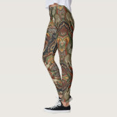 Abstract Earth Tone Swirl Pattern Leggings (Links)