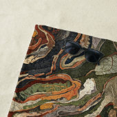 Abstract Earth Tone Swirl Pattern Strandtuch (Beispiel)