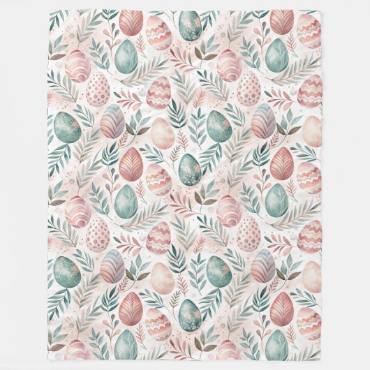 Abstract Easter Eggs Fleecedecke (Vorderseite)