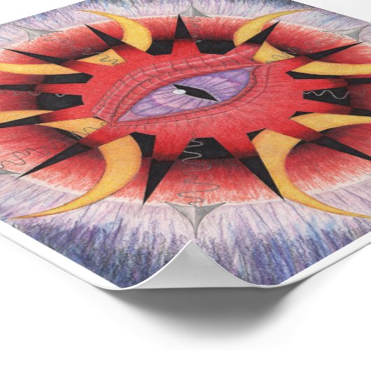 Abstract Eclipse Poster (Ecke)