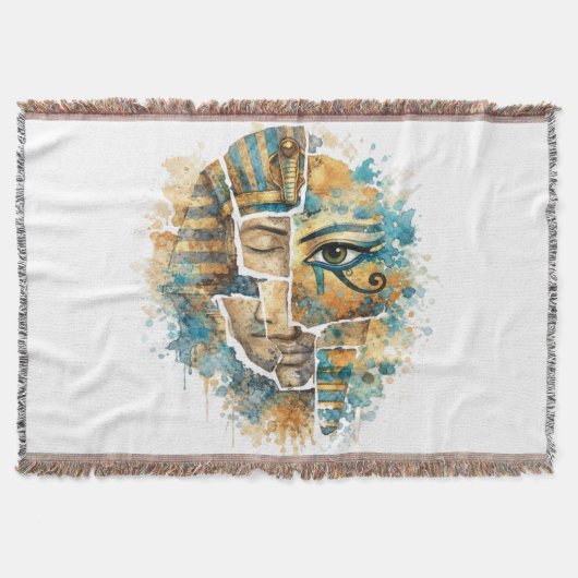 Abstract Egyptian Pharaoh with Eye of Horus Decke (Vorderseite)