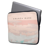 Abstract Elegance Beige Cute Stylish  Laptopschutzhülle (Vorderseite Links)