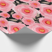 Abstract elegance seamless pattern with pink flowe geschenkpapier (Ecke)