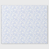 Abstract Elegant Blue Paint Brushstrokes Spots Geschenkpapier (Flach)