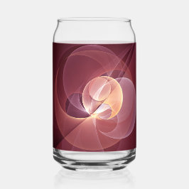 Abstract Elegant Modern Wine Red Fractal Art Dosenglas