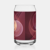 Abstract Elegant Modern Wine Red Fractal Art Dosenglas (Links)