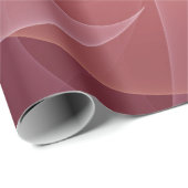 Abstract Elegant Modern Wine Red Fractal Art Geschenkpapier (Rolleneckpunkt)