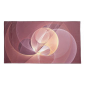Abstract Elegant Modern Wine Red Fractal Art Kissenbezug (Rückseite)