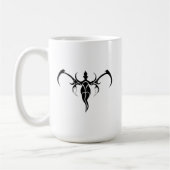 Abstract Elephant black and white tribal design Kaffeetasse (Links)