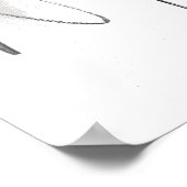 Abstract Elephant Sketch – Expressive Wildlife Art Poster (Ecke)