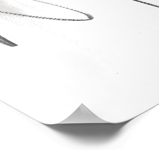 Abstract Elephant Sketch – Expressive Wildlife Art Poster (Ecke)